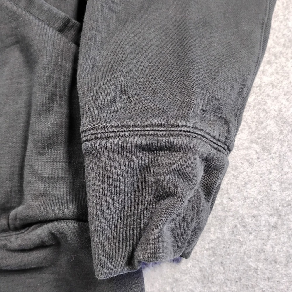 Helmut Lang Mens Black High Neck Double Zip Hooded Pullover Sweatshirt Large - Picture 4 of 11
